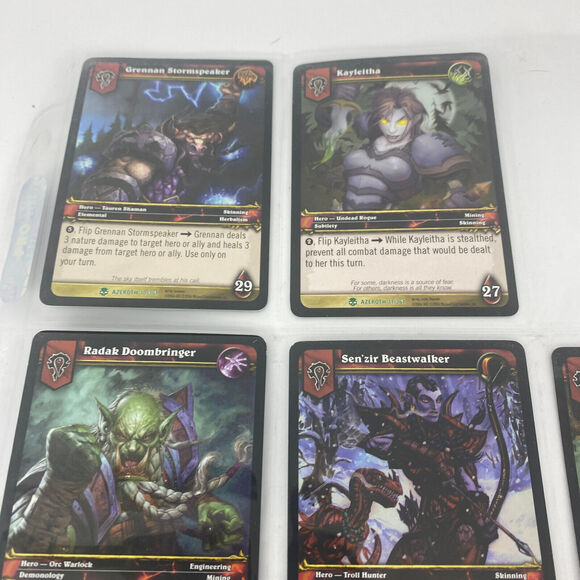 2006 World of Warcraft Cards Lot of 7 Azeroth WOW TCG CCG - Picture 6 of 10